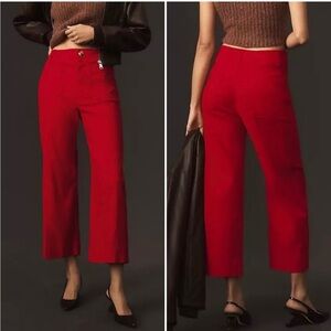 Maeve by Anthropologie The Colette Cropped Wide-Leg Pants